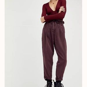 Free People Margate Pleated Trousers - S